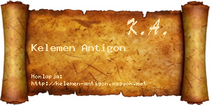 Kelemen Antigon névjegykártya